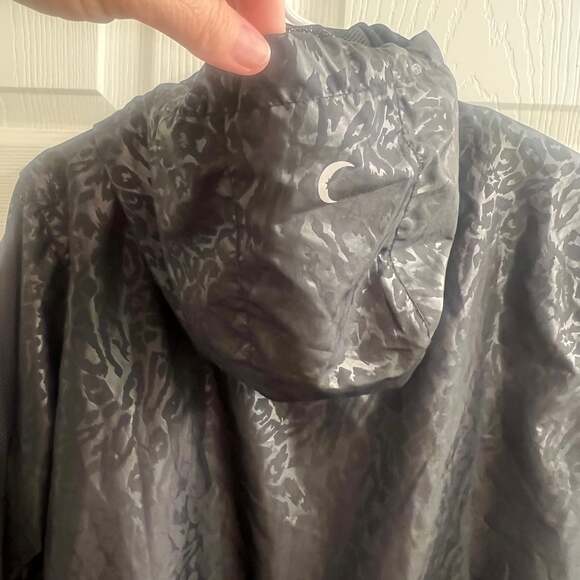 ZYIA Active Black Cheetah Print Bomber Windbreaker Jacket Size M Activewear - Picture 8 of 8